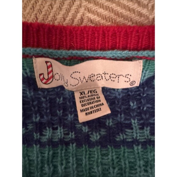 Jolly Sweaters Light Up Christmas Sweater Womens XL Beach Flamingo Tropical - Picture 3 of 11